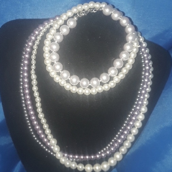 ** 11 Bracelets Value Bundle w/3 Necklaces Costume - Picture 3 of 8